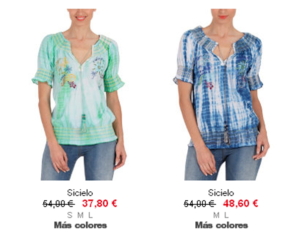 Tops, Blusas y Camisas de Desigual al 50%